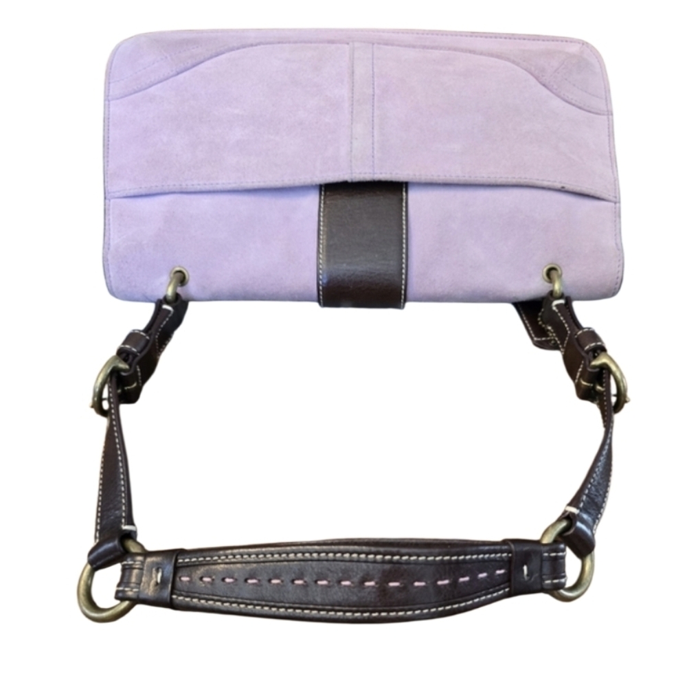 Coach Vintage Lavender Suede 2005 Handbag w/ COA & Coach Dustbag in EUC - Picture 4 of 14